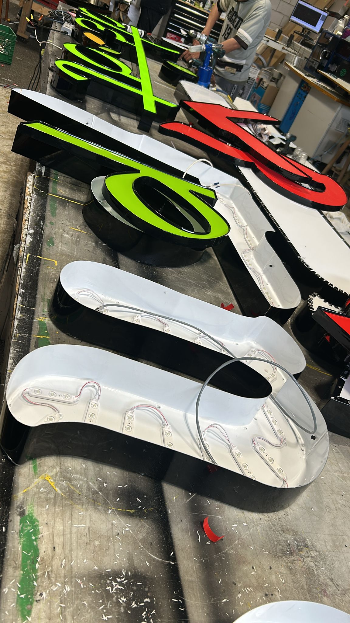 3D Raised Channel Letters Sign - Individual Letters
