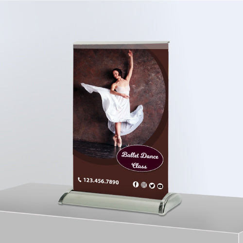 MIni Rollup Pullup Banner Stand - Premium