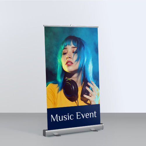 Wide Rollup / Pullup Banner with Stand with Carry Case